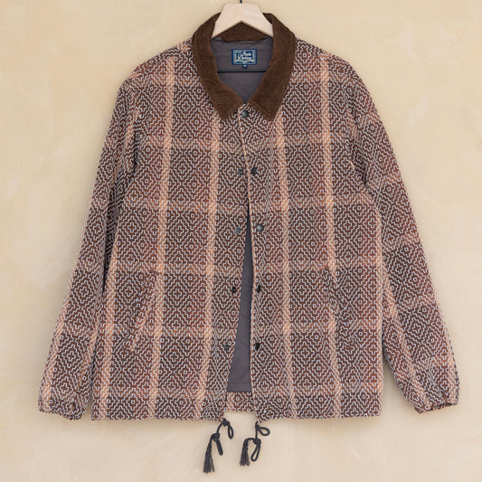 Studio d’Artisan 4618 Kakishibu Noragi Sashiko Coach Jacket